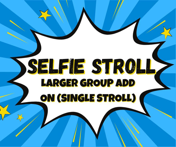 Selfie Stroll - Larger Group Add-On (single stroll)